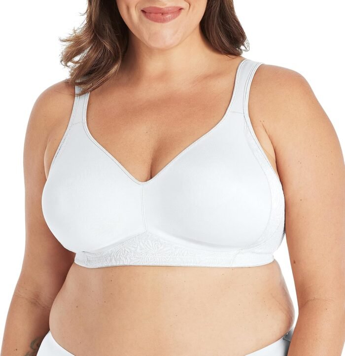 Playtex Women’s 18 Hour Wireless Bra 4049, Side & Back Smoothing Cooling Bra, T-Shirt Bra, 4-Way Support