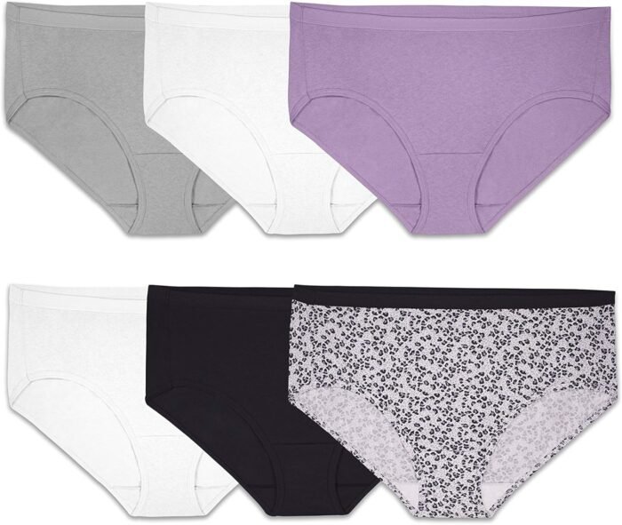 Fruit of the Loom Women’s Fit for Me Plus Size Underwear, Designed to Fit Your Curves
