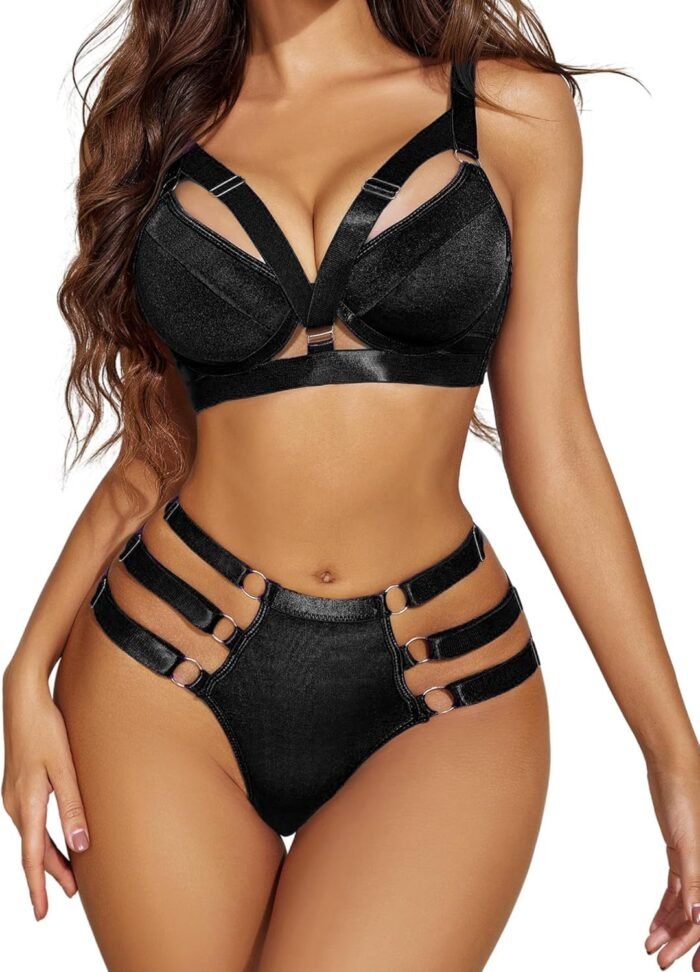 Avidlove Womens Lingerie Set Sexy Underwired Push Up Bra and Panty Set Two Piece Lingerie