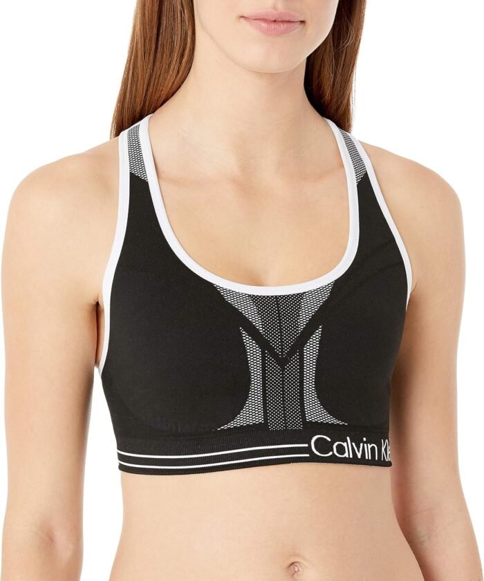 Calvin Klein Performance Women’s Medium Impact Reversible Sports Bra (Standard and Plus Sizing)