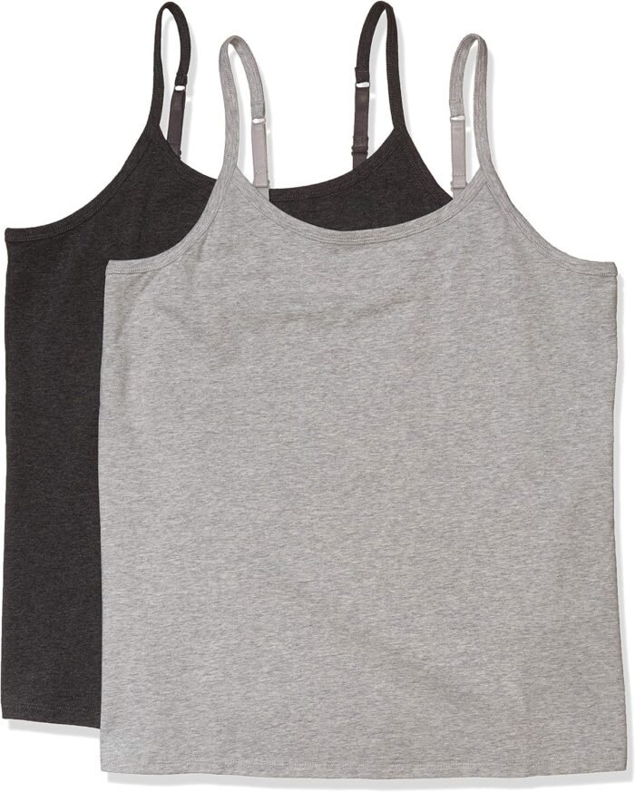 Amazon Essentials Womens Camisole Pack, Available in Plus Size, Pack of 2