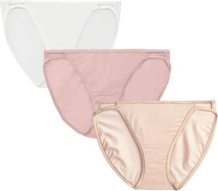 Vanity Fair Women’s Illumination String Bikini Panties, Silky Stretch & Satin Trim