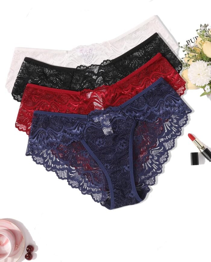 Avidlove Lace Underwear for Women Sexy Hipster Panties Breathable Bikin Panty 3-6 Packs