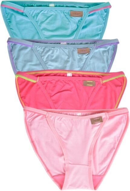 Buankoxy String Bikini Underwear for Women Stretchy Low Rise Hipster Panties Ladies Sexy Cheeky Underwear 4 Pack Buankoxy String Bikini Underwear for Women Stretchy Low Rise Hipster Panties Ladies Sexy Cheeky Underwear 4 Pack