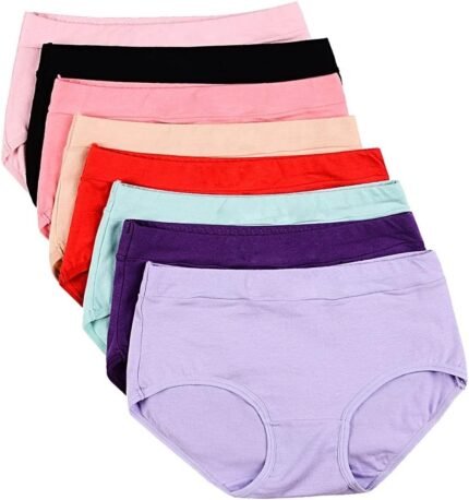 Buankoxy Women’s Mid-Rise Stretch Cotton Panties, Assorted Colors Buankoxy Women’s Mid-Rise Stretch Cotton Panties, Assorted Colors