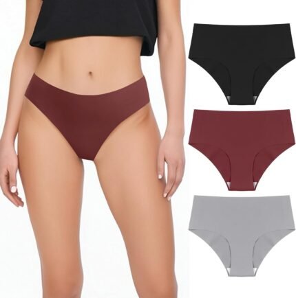 Women’s Seamless Panties No Show Stretchy Sexy Bikini Underwear Invisible Mid-rise Briefs Ladies Panty Women’s Seamless Panties No Show Stretchy Sexy Bikini Underwear Invisible Mid-rise Briefs Ladies Panty