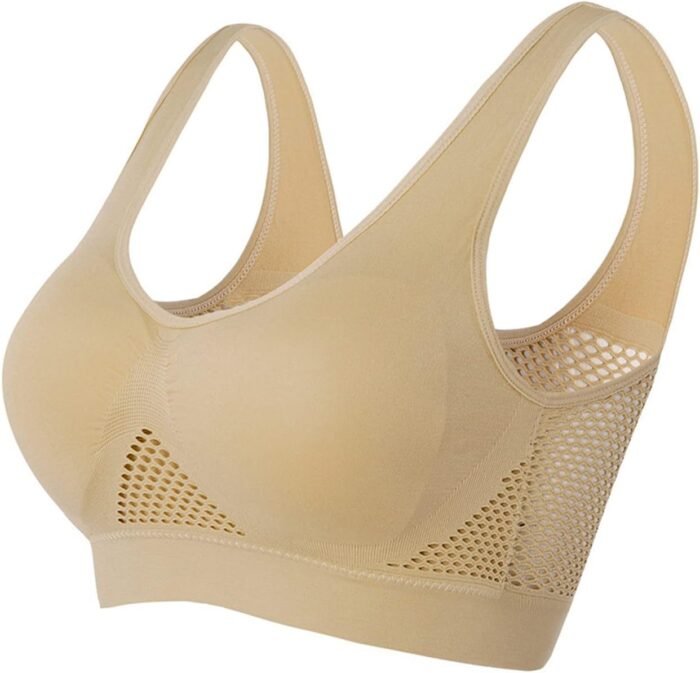 Sports Bras for Women High Support Breathable Push Up Bras Plus Size Full Coverage Air Bras Comfy Supportive Yoga Bra