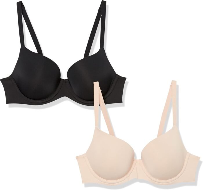 Amazon Essentials Women’s Full Coverage Bra, Pack of 2