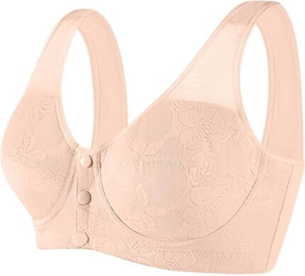 Womens Underwear No Underwire Seamless Bras Scalloped Push Up Bras Soft Wireless Bralettes Full Coverage Everyday Bra