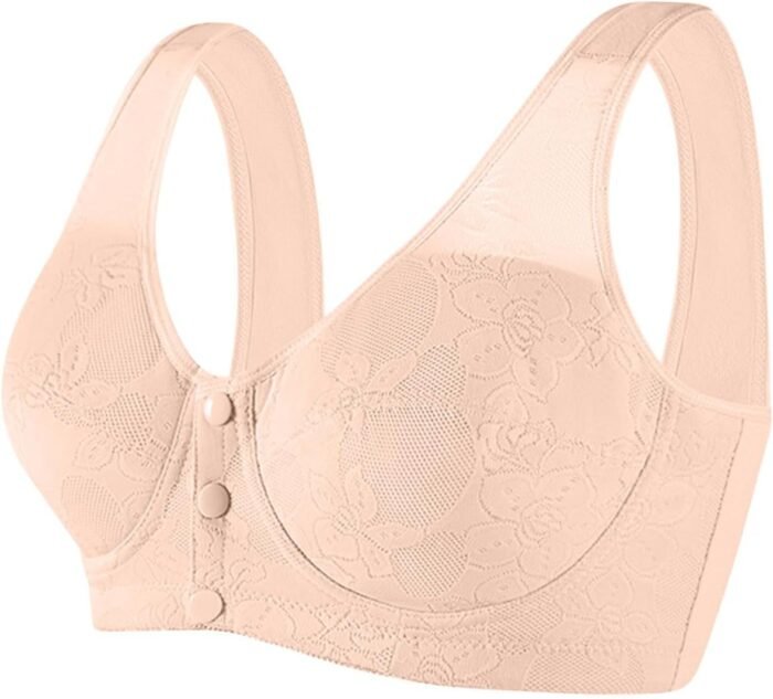 Womens Underwear No Underwire Seamless Bras Scalloped Push Up Bras Soft Wireless Bralettes Full Coverage Everyday Bra