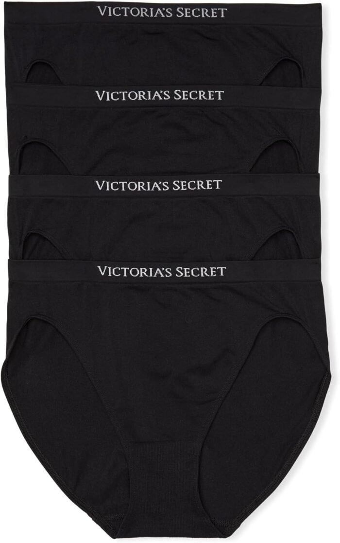 Victoria’s Secret Women’s Seamless Brief Underwear, Full Coverage Panties for Women, Multi Pack (XS-XXL)