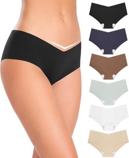 Altheanray Womens Underwear Bikini Silky Seamless Underwear for Women Panties Cheeky Hipster No Show Women’s Underwear