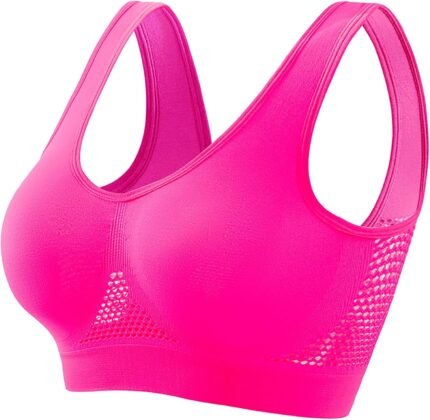 Breathable Bras for Women No Steel Ring Plus Size Soft Cool Liftup Air Bra No Underwire High Support Underwear