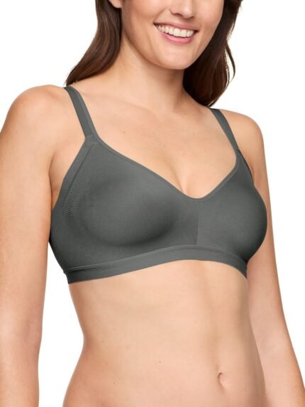 Warner’s Women’s Blissful Benefits Underarm-Smoothing with Seamless Stretch Wireless Lightly Lined Comfort Bra Rm3911w