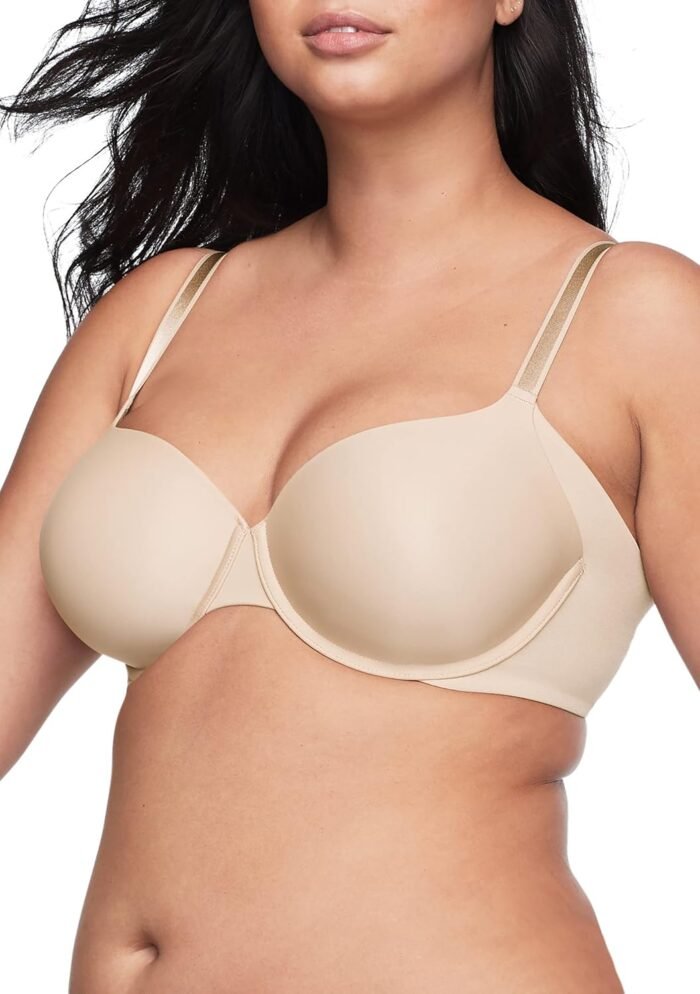 Warner’s Women’s Side Effects Seamless Underarm-Smoothing Comfort Underwire Lightly Lined T-Shirt Bra Ra3061a