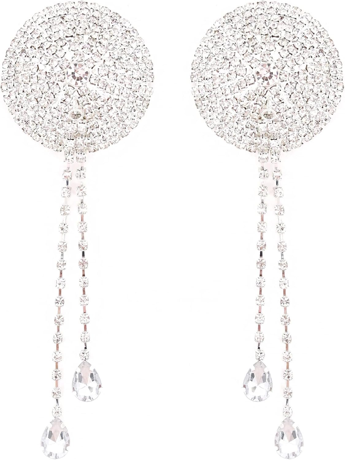 Naimo Womens Sequin Rave Pasties Adhesive Breast Petal Pasty