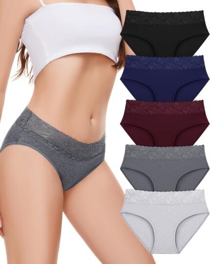 Sunm Boutique Cotton Underwear for Women Lace Panties Sexy Soft Womens Bikini Panties Breathable Women Briefs Sunm Boutique Cotton Underwear for Women Lace Panties Sexy Soft Womens Bikini Panties Breathable Women Briefs