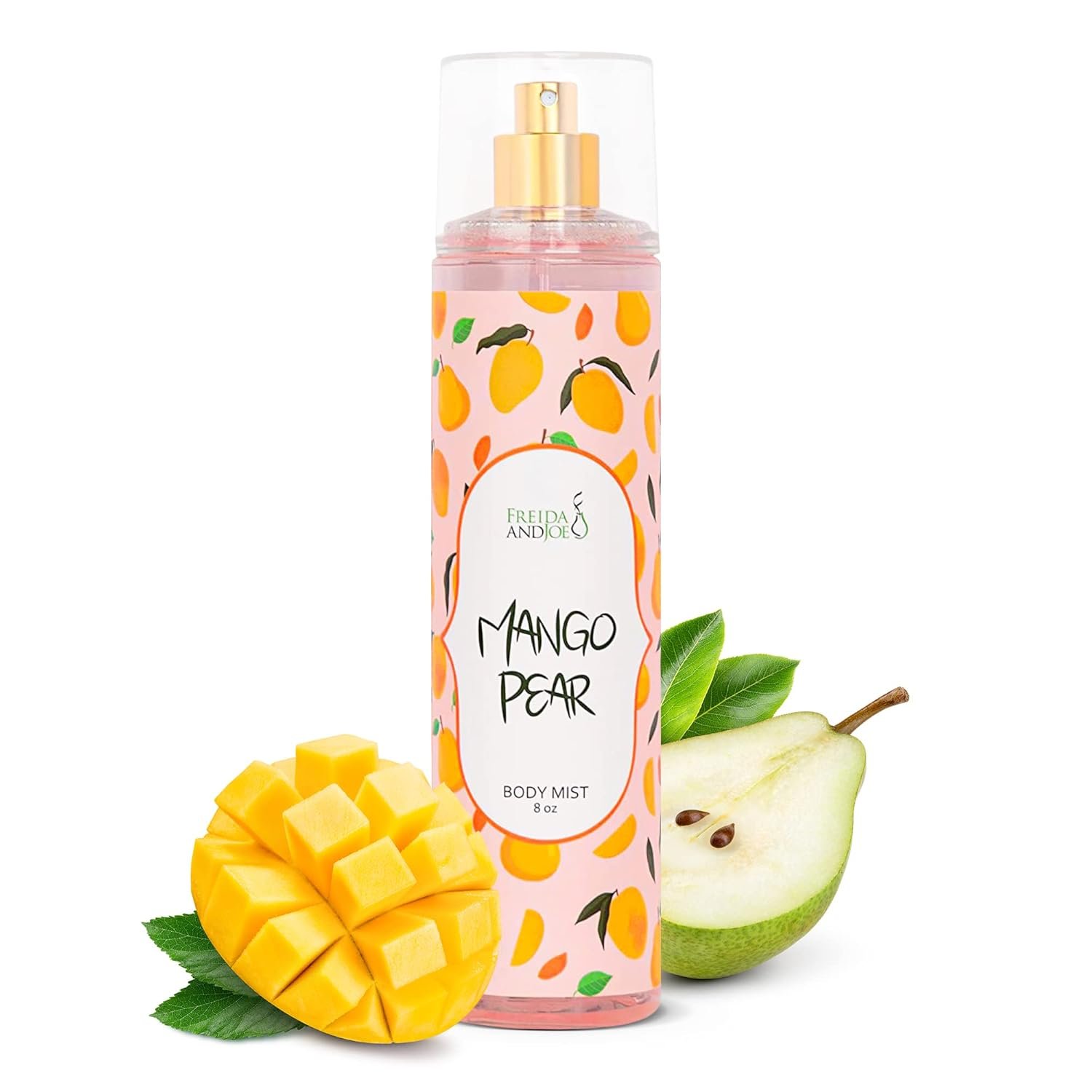 Exquisite Body Spray Mango Pear Scent: Luxury Women’s Perfume Fragrance Body Mist Spray – Ideal for Special Occasions – 8 oz Fine Mist Spray Bottle