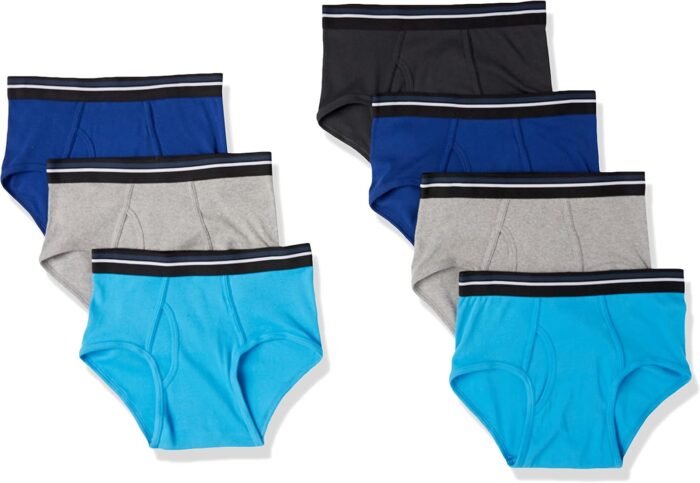 Amazon Essentials Men’s Cotton Tag-Free Briefs Underwear, Multipacks