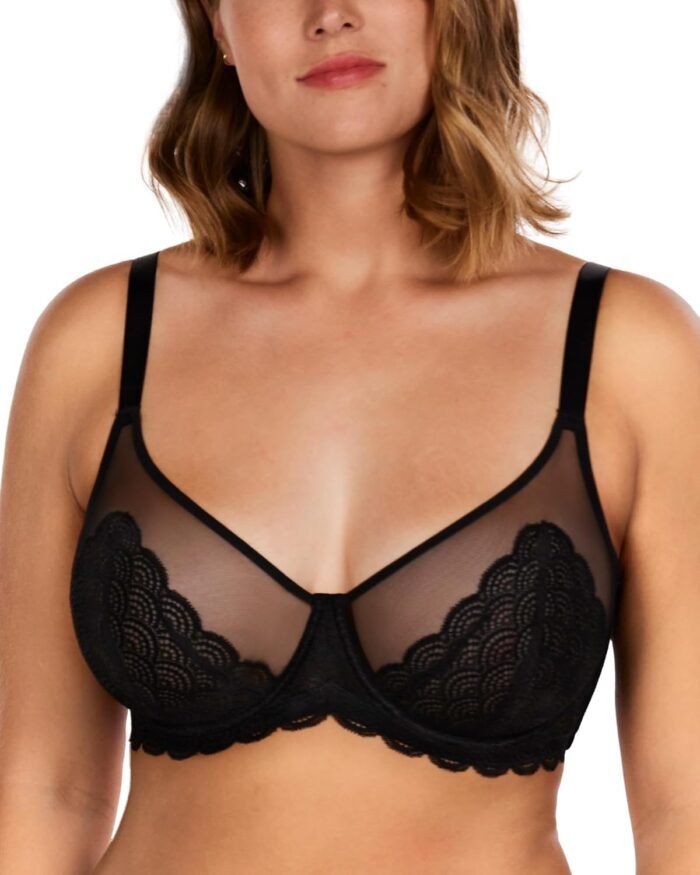 HSIA Minimizer Bra for Women – Plus Size Lace Bra Womans Full Coverage Bras Unlined Underwire Bra for Heavy Breast