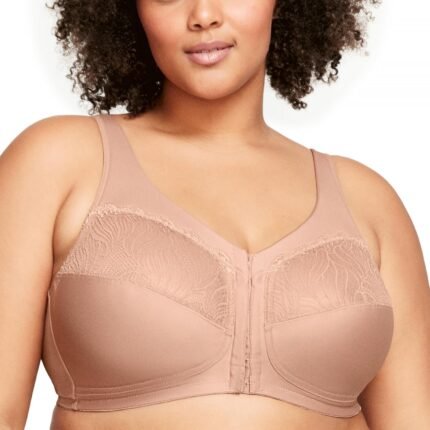 Glamorise Women’s Plus Size MagicLift Natural Shape Bra Wirefree #1210