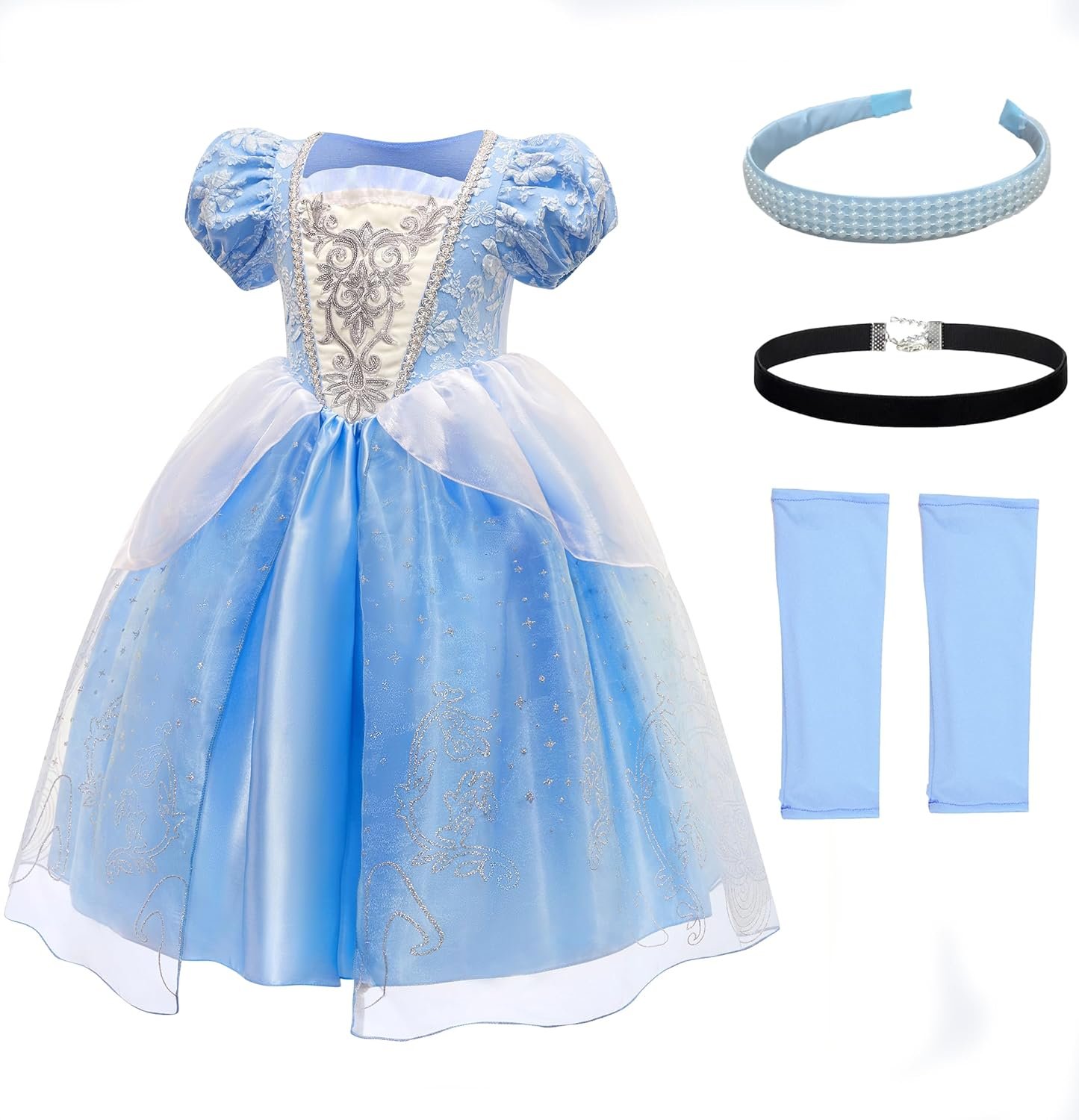 ToLaFio Princess Dresses for Girls Halloween Fancy Party Dress Princess Dress Up Clothes for Little Girls