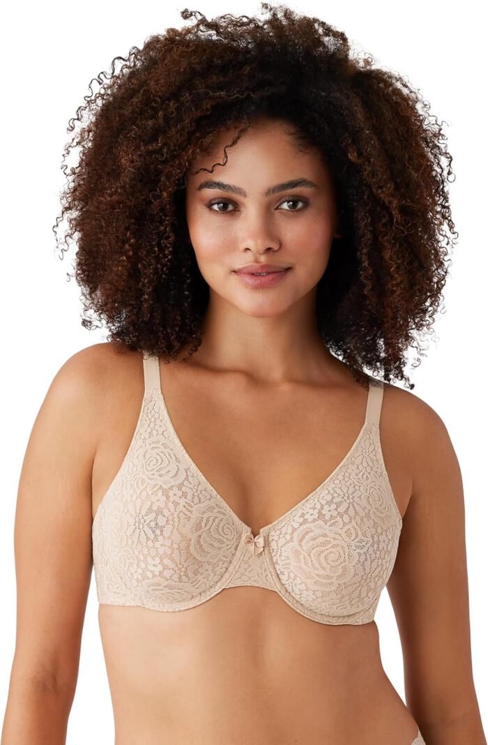 Wacoal Women’s Halo Lace Unlined Convertible Underwire Bra