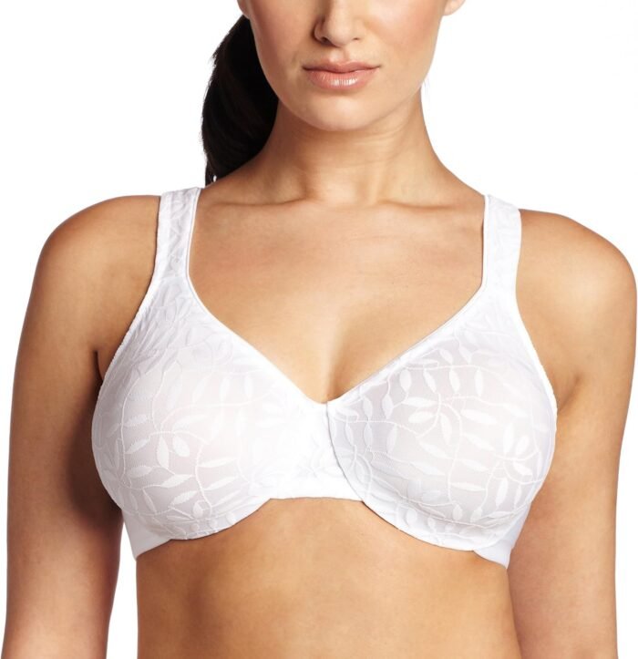 Olga Women’s Sheer Leaves Minimizer Bra