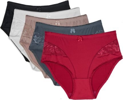 RUFINA Pack of 4 – Women’s Mesh Briefs, Breathable Panties, Comfortable Underwear RUFINA Pack of 4 – Women’s Mesh Briefs, Breathable Panties, Comfortable Underwear