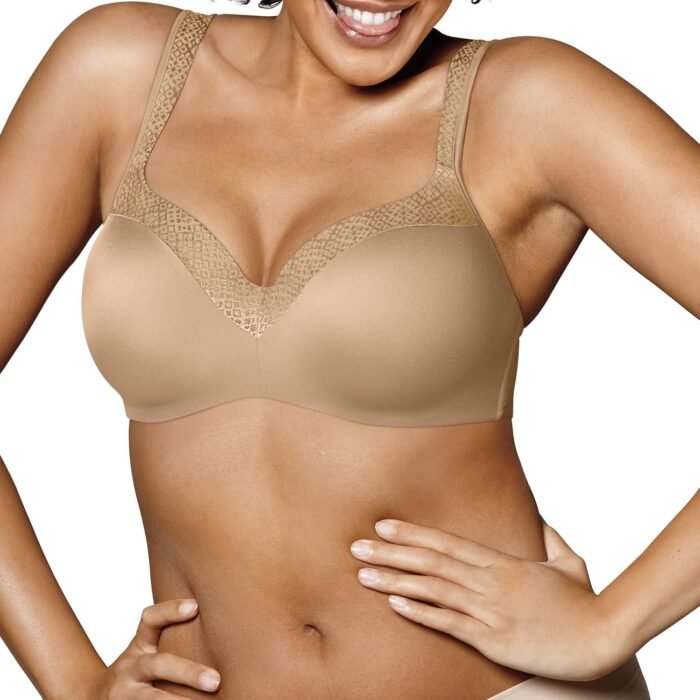 Playtex Women’s Secrets Underwire Bra 4823, Full Coverage Balconette T-Shirt Bra for Full Figures