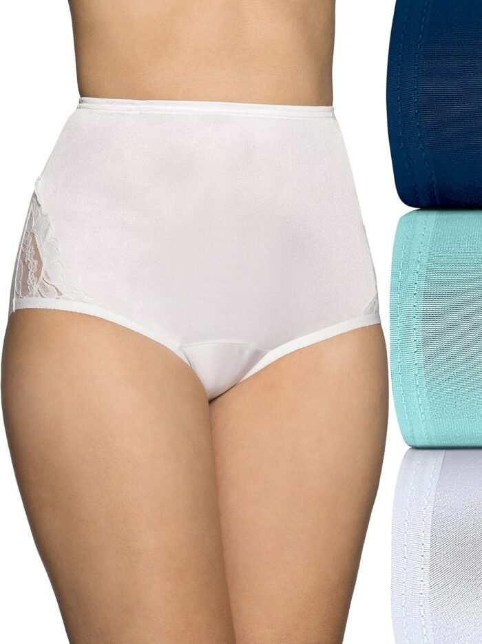 Vanity Fair Women’s High Waisted Underwear, Full Coverage Ladies Panties, Perfectly Yours Briefs