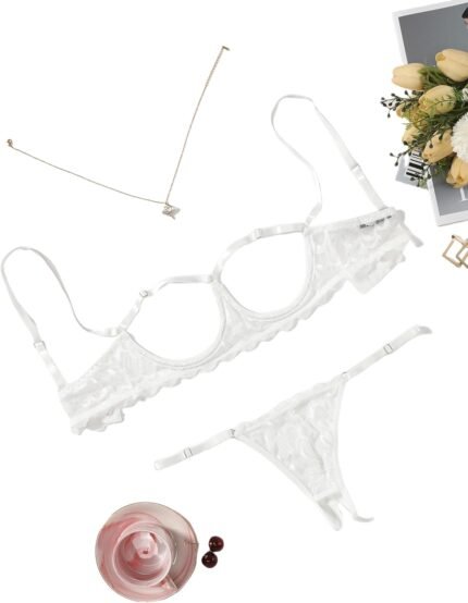 Avidlove Lingerie Set For Women Sexy Bra and Panty 2 Piece Lace Lingerie Set With Underwire S-XXL Avidlove Lingerie Set For Women Sexy Bra and Panty 2 Piece Lace Lingerie Set With Underwire S-XXL