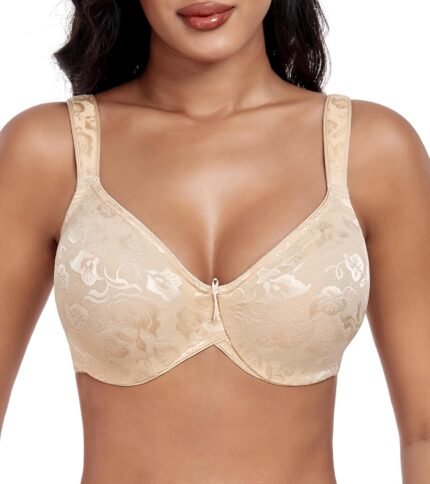 DotVol Women’s Underwire Minimizer Comfortable Full Coverage Everyday Bra with Non Padded DotVol Women’s Underwire Minimizer Comfortable Full Coverage Everyday Bra with Non Padded