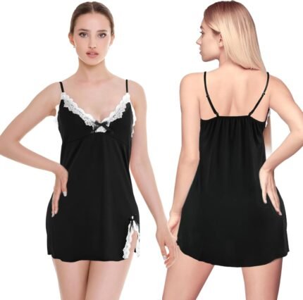 Sexy Lingerie Women Lace Sleepwear Chemises V-Neck Babydoll Nightgown Sexy Lingerie Women Lace Sleepwear Chemises V-Neck Babydoll Nightgown
