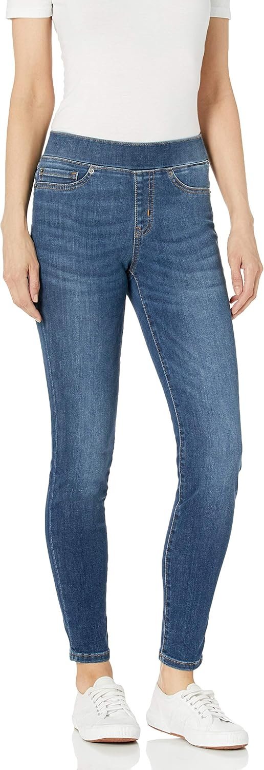 Amazon Essentials Women’s Mid-Rise Stretch Pull-On Jegging (Available in Plus Size)