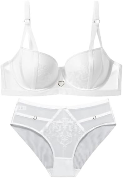 Floral Embroidered Lingerie Set, Women’s Bra and Panty, Elegant