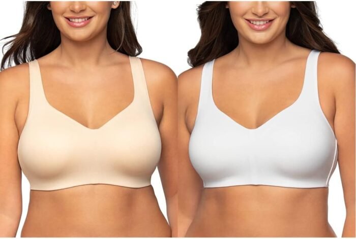 Vanity Fair Women’s Beyond Comfort Wireless Bra, Convertible Straps & Flexible Fit, Simple Sizing Available S-3XL