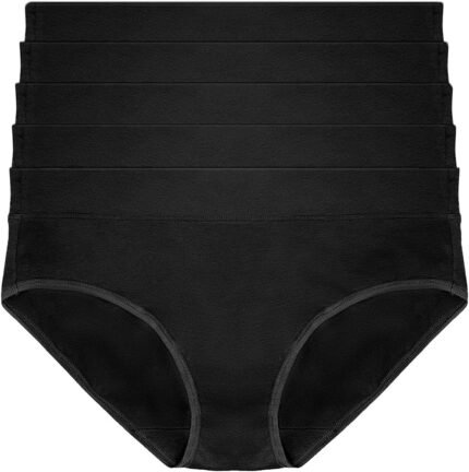 Felina Women’s Pima Cotton Hipster Panty, 5-Pack Underwear.