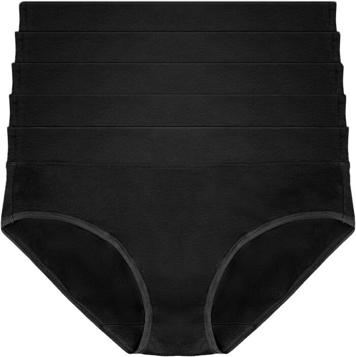 Felina Women’s Pima Cotton Hipster Panty, 5-Pack Underwear.