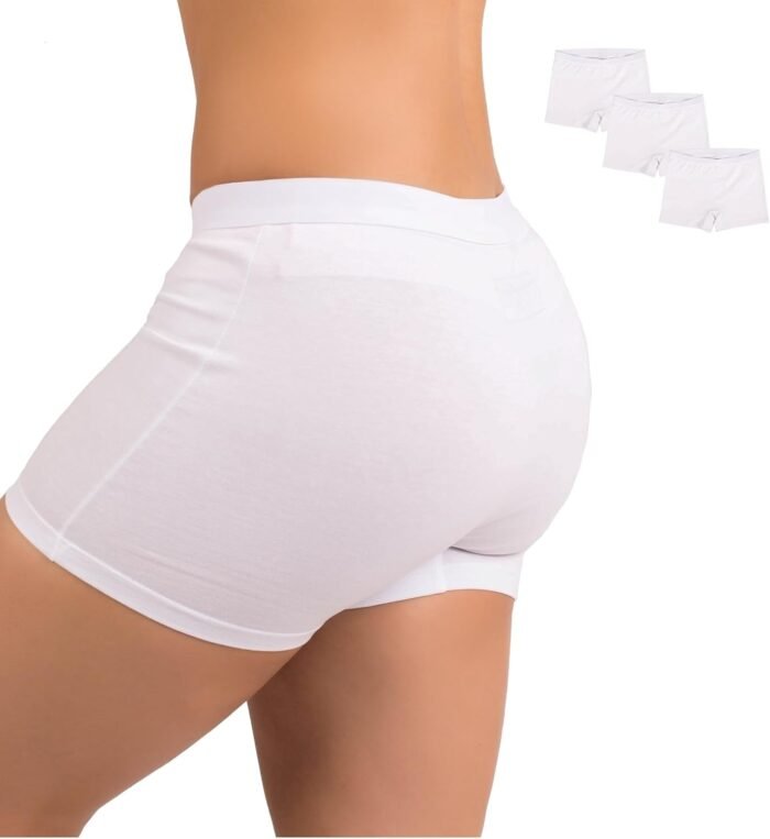 EVARI Women’s Boyshort Panties Comfortable Cotton Underwear Pack of 5 OR Pack of 2 OR Pack of 3