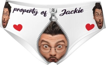 Custom Ladies Triangle Underwear with Personalized Name & Image | Double-Sided Print, Unique Gift for Women