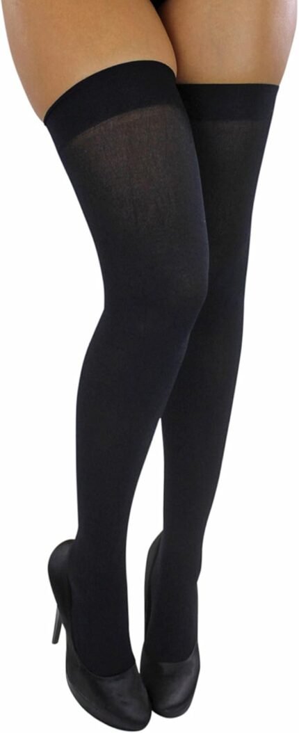 Luxury Divas Opaque Thigh High Stockings
