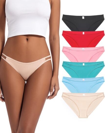 Jo & Bette String Bikini Underwear for Women – Bikini Panties – Cotton Underwear Tango Hipster Soft Sexy 6 Pack Jo & Bette String Bikini Underwear for Women – Bikini Panties – Cotton Underwear Tango Hipster Soft Sexy 6 Pack