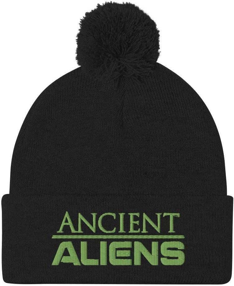 HISTORY Ancient Aliens Logo Pom Pom Knit Beanie