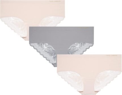 Vince Camuto Women’s Hipster Underwear – 3 or 6 Pack Sexy Soft & Silky Lingerie – Seamless Breathable Ladies Panties