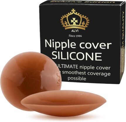 Stay Covered, Stay Confident: Alvi’s Adhesive Reusable 1 Pair Premium Quality Nipple Covers for Invisible Comfort