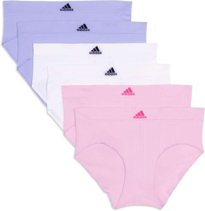 adidas Women’s Seamless Highwaist Brief Underwear, Multipack