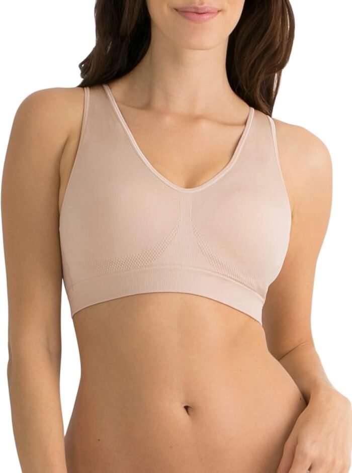Fruit of the Loom Women’s Seamless Pullover Bra with Built-in Cups