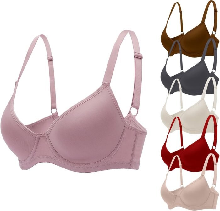 6pcs Pack Womens Underwear Push Up Bra for Women Comfortable Everyday Bras Lingerie Bralette