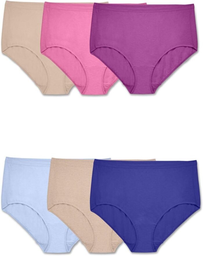 Fruit of the Loom Women’s Plus Size Underwear, Fit for Me, Designed to Fit Your Curves